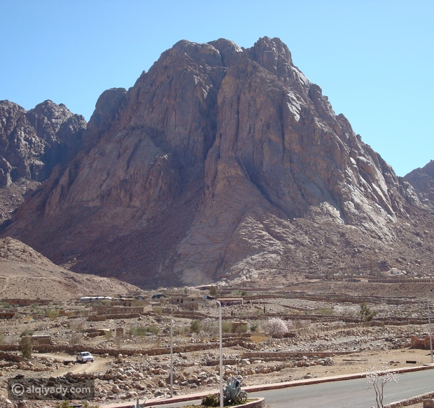 صور جبل سانت كاترين في سيناء.. حين تكتسي الأرض باللون الأبيض ...